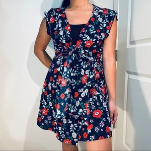 Favlux Blue Floral Wrap Dress
